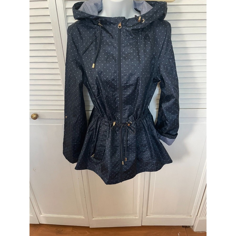 Jones New York Raincoat Jacket Navy Size Small